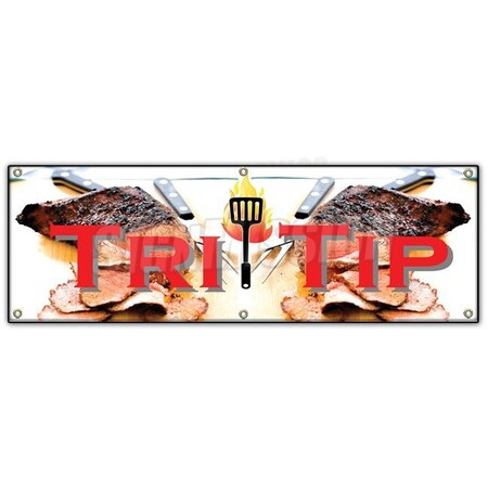 Signmission TRI TIP BANNER SIGN butcher custom cuts meat usda steaks roasts chops B-72 Tri Tip